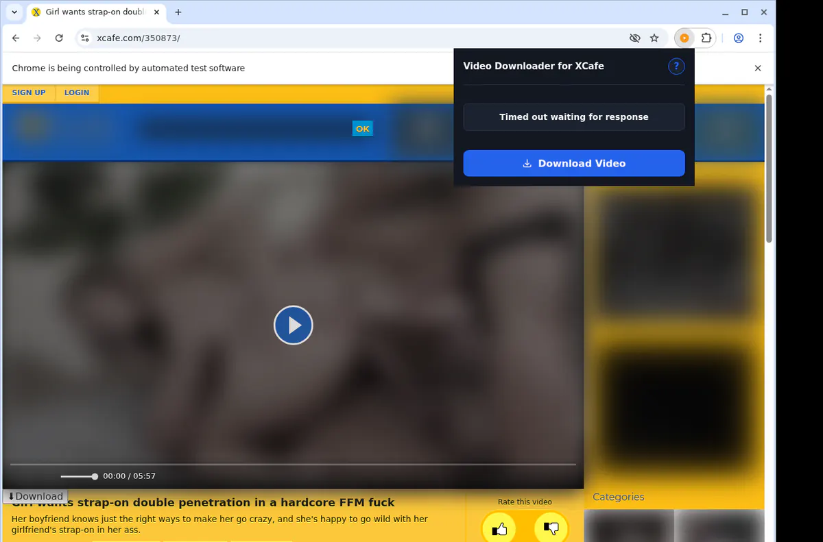 Xcafe Video Downloader screenshot 2